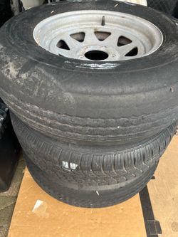 3 Boat Trailer Wheels Tires 14”