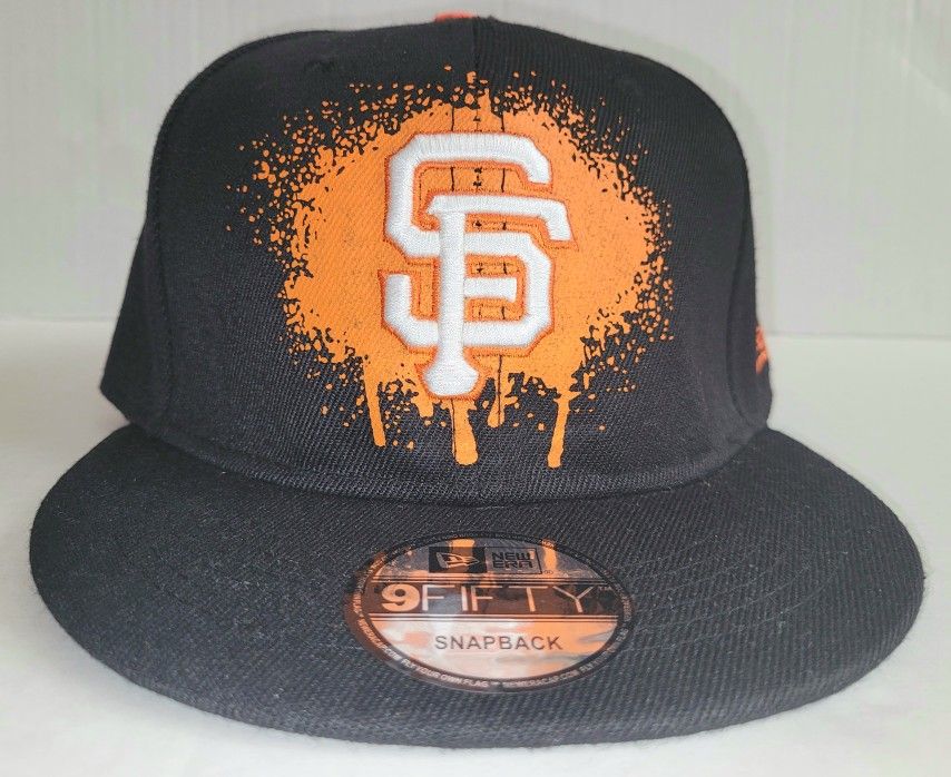 San Francisco Giants New Era Graffiti Logo 9FIFTY Snapback Hat - Black