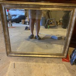 Vintage Silver Framed Mirror 