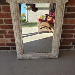 Antique Wood Mirror