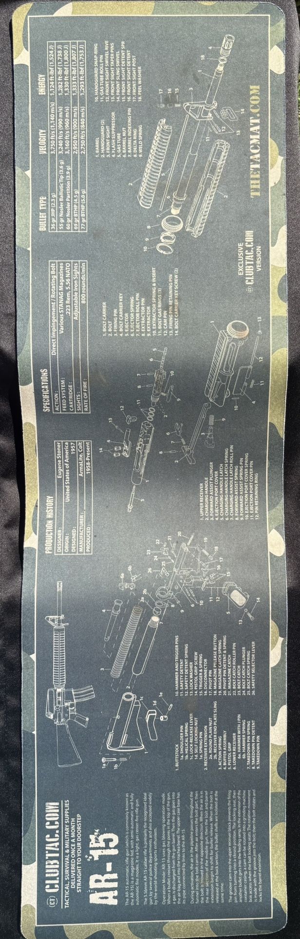 Gun Cleaning Rubber Mat