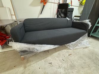 Dark Gray Fabric 3-Seat Sofa