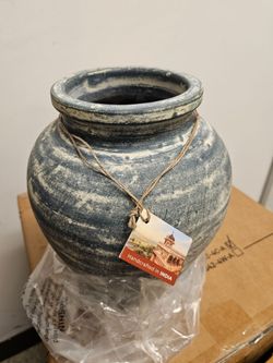 Handcrafted Indian Clay Pot Vase