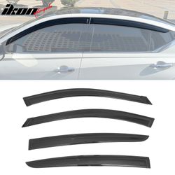 Fits 2019-2026 Nissan Altima Window Visors Smoke Acrylic Rain Sun Vent Shade 4PC Set