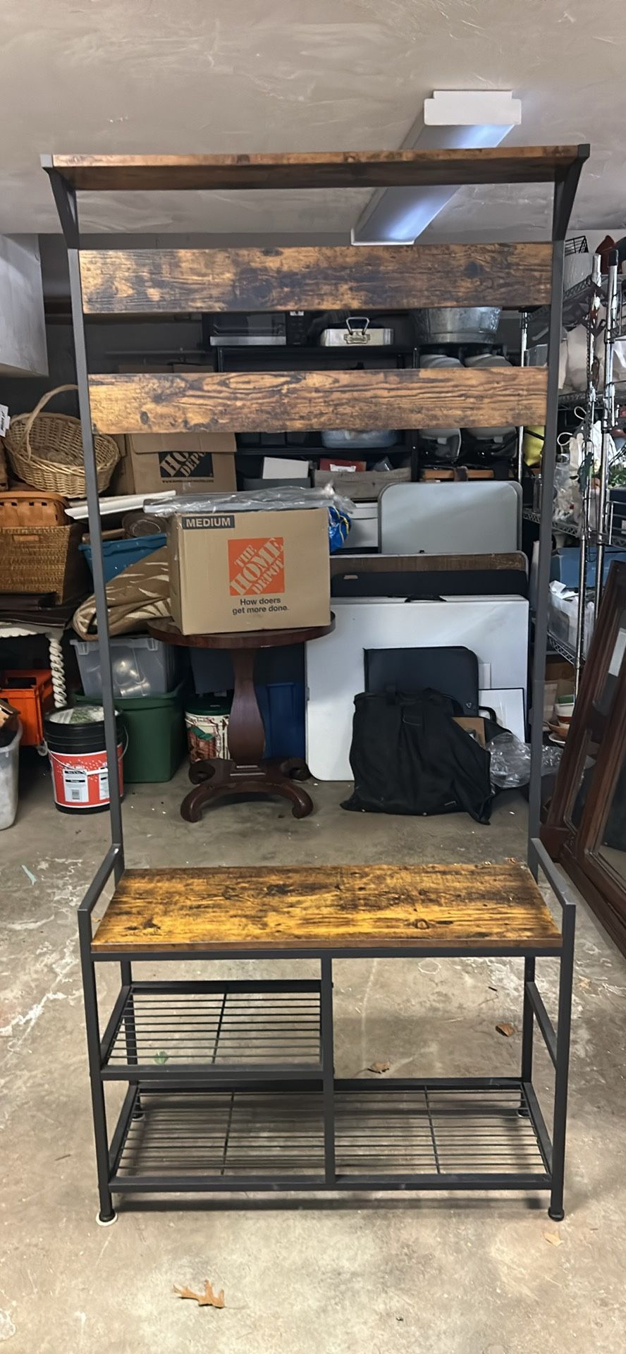 Hallway or Closet Storage Rack