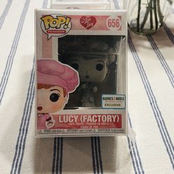 FUNKO POP “655 LUCY FACTORY” BARNES & NOBLE W/ PROTECTOR (NEW / NEVER OPENED)