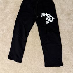 Off white sweat pants 