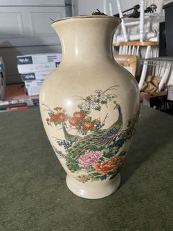 Japanese floral vase