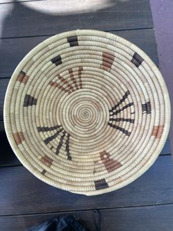 Narive Woven Grass Vintage Basket