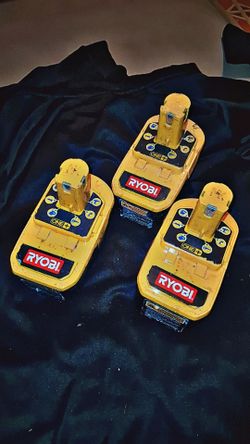 3-Pack: Ryobi 18V ONE+ Batteries