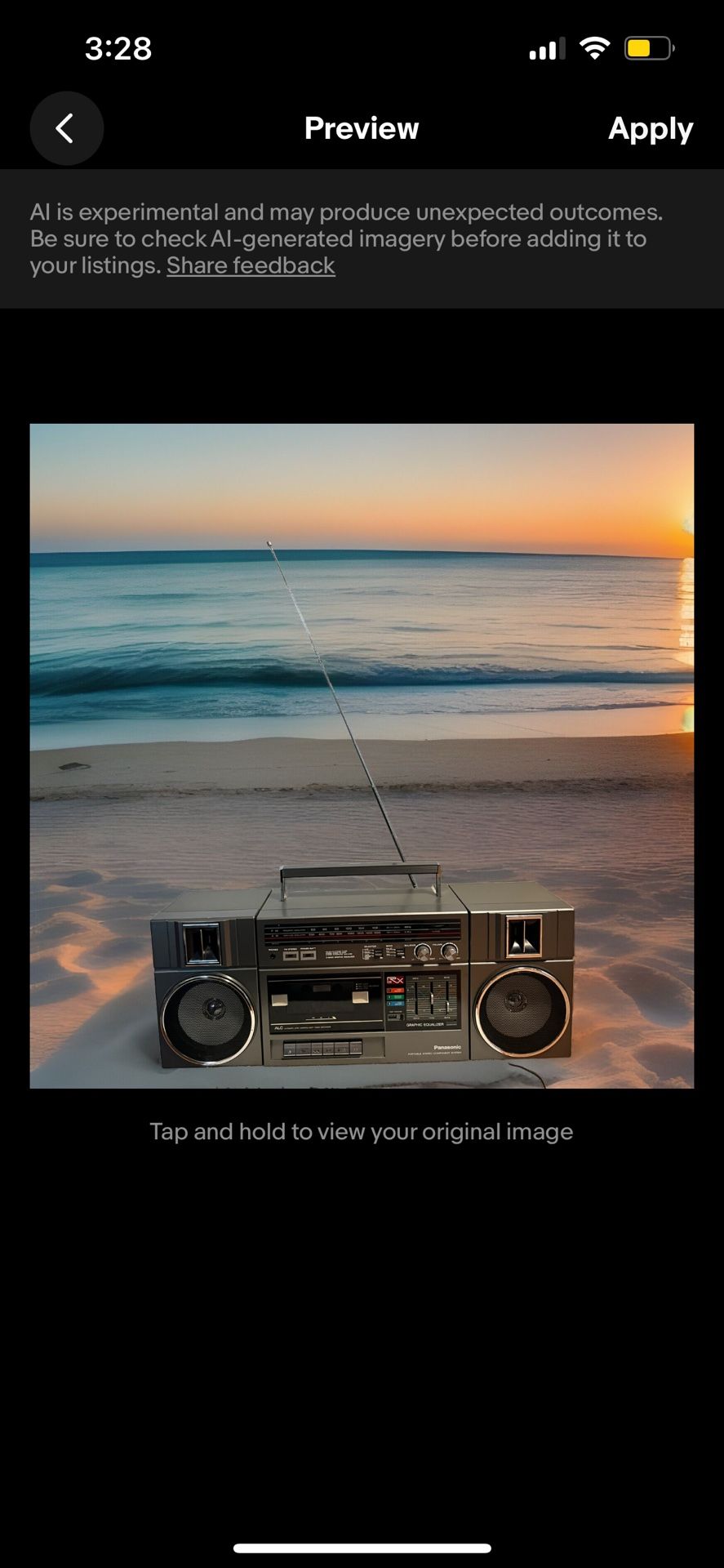 Panasonic Vintage Boombox Radio C39 RX Portable 
