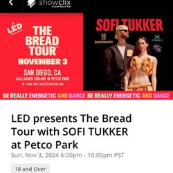 2 tickets to sofi tukker at petco