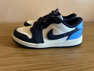 JORDAN 1 RETRO LOW "OBSIDIAN/University Blue-sail 9c