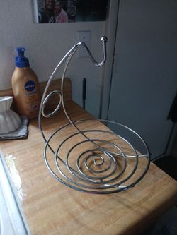 Banana hanger fruit basket chrome