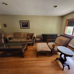 LIVING ROOM FULL SET WITH BUFFET PIECE