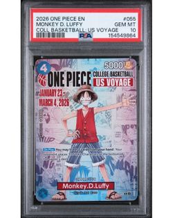 PSA 10 One Piece College Voyage Luffy Promo