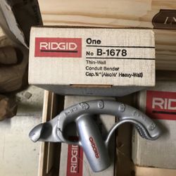 Ridged B-1711 Conduit Bender 3/4 hvy. wall NIB