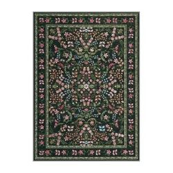 8x10 FT Area Rugs for Living Room Floral Washable Rug Vintage Large Soft Boho NonSlip Carpet Indoor Floor Stain Resistant Carpets for Bedroom Dining R