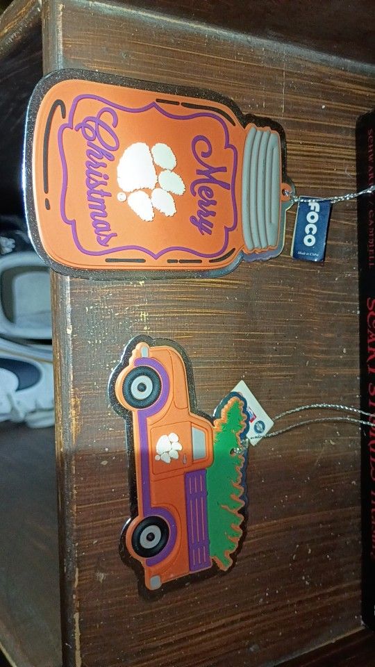 Clemson Ornaments 