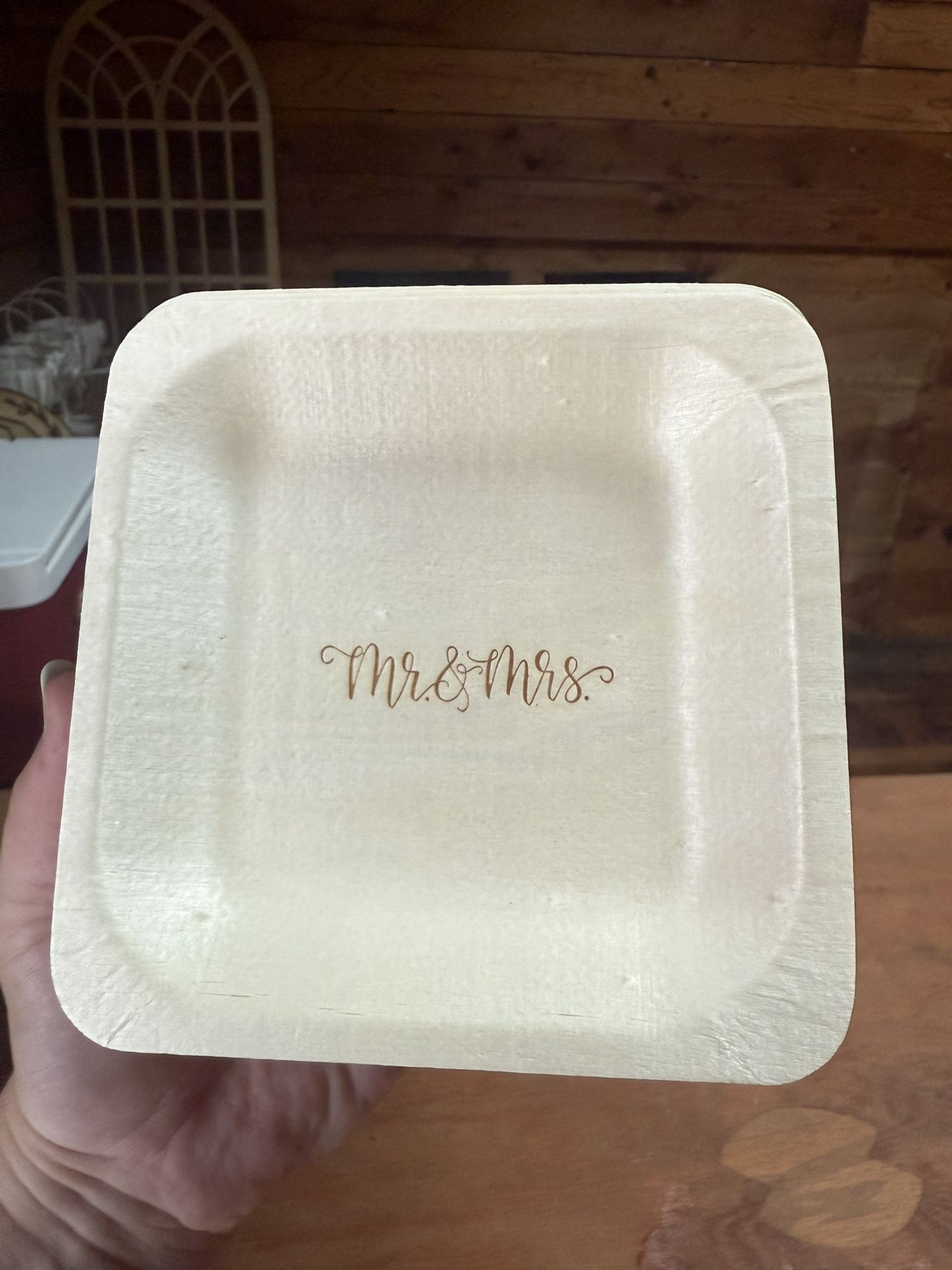 35 Small Mr And Mrs Dessert Plates