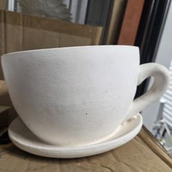 Taza De Barro Blanco