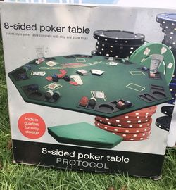 8-sided Poker Table - New In Box