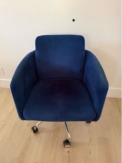 Velvet Chair, Navy