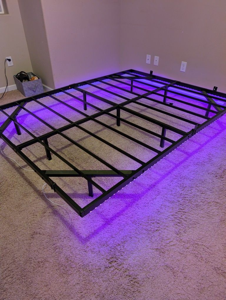 New Queen Bed Frame With Led Lights