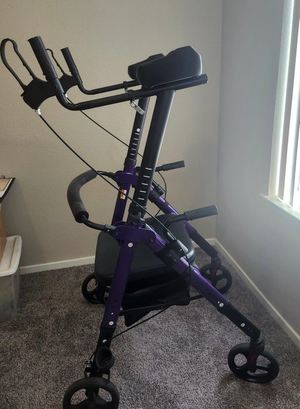 Plank Rollator Walker w/ Seat - Big & Tall