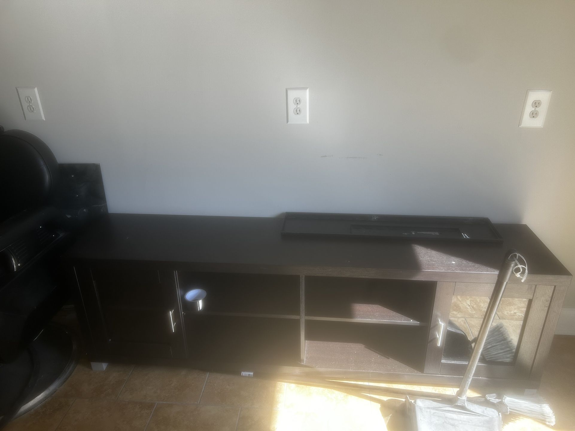 Two Barber Chairs,  Two Chairs , One Table