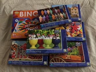 Bingo game and Puzzles