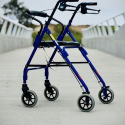 LUMEX WALKER - Blue, Collapsable, with Breaks