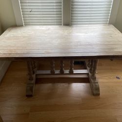 Solid Wood Large Rectangular Dining Table