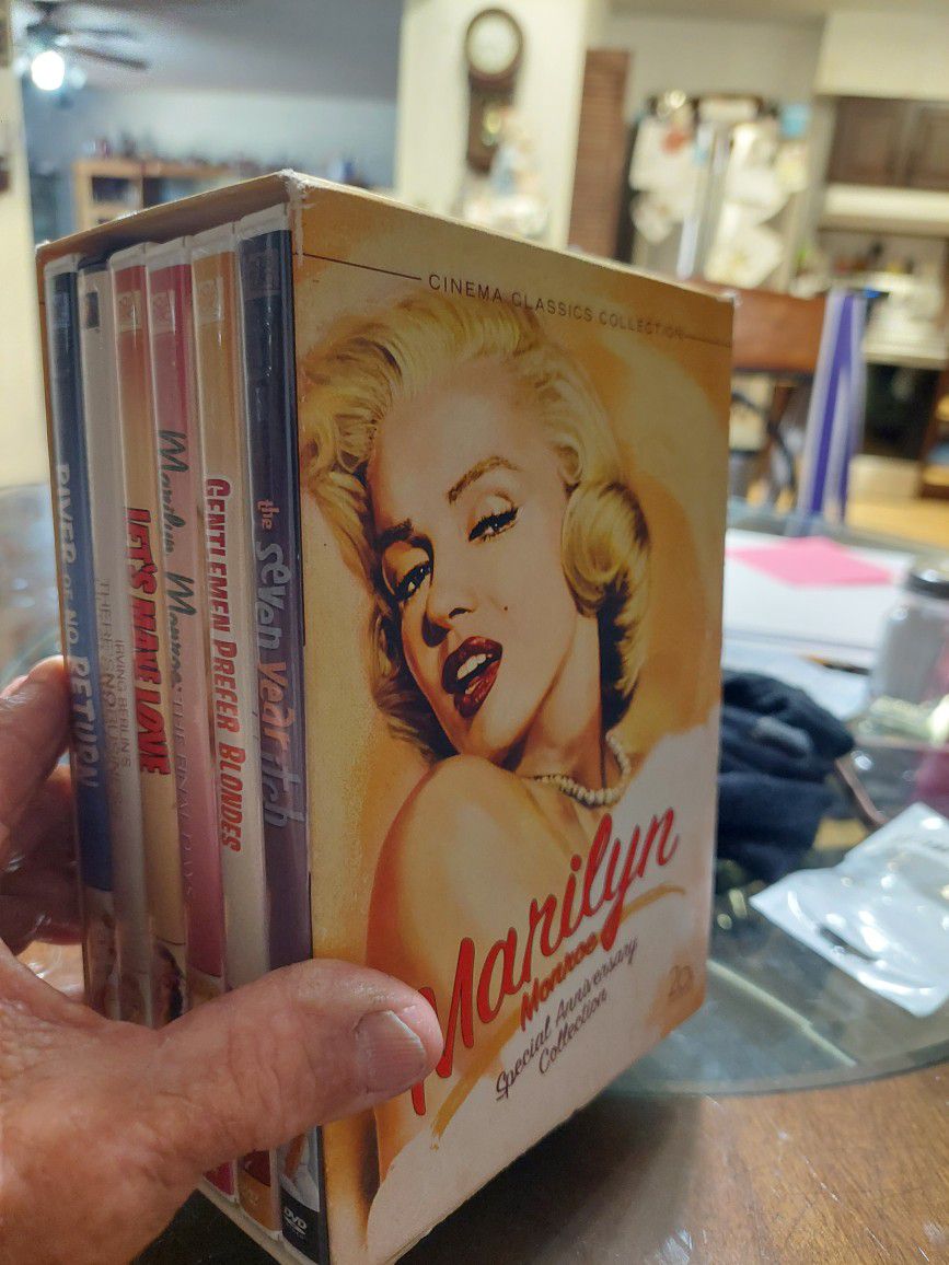 Marilyn Monroe DVD set of 6.
