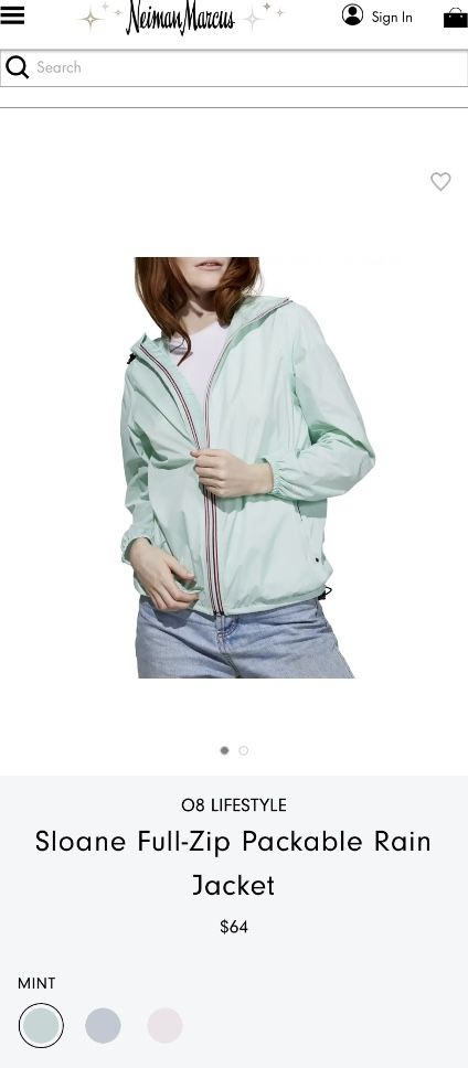 O8 LIFESTYLE  women’s Packable Rain Jacket Coat