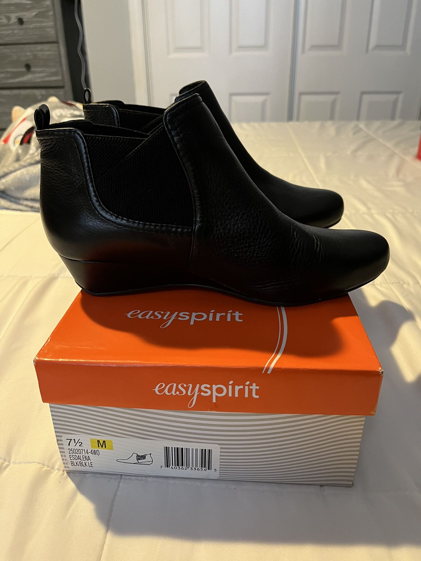 Easy Spirit Black Leather Boots