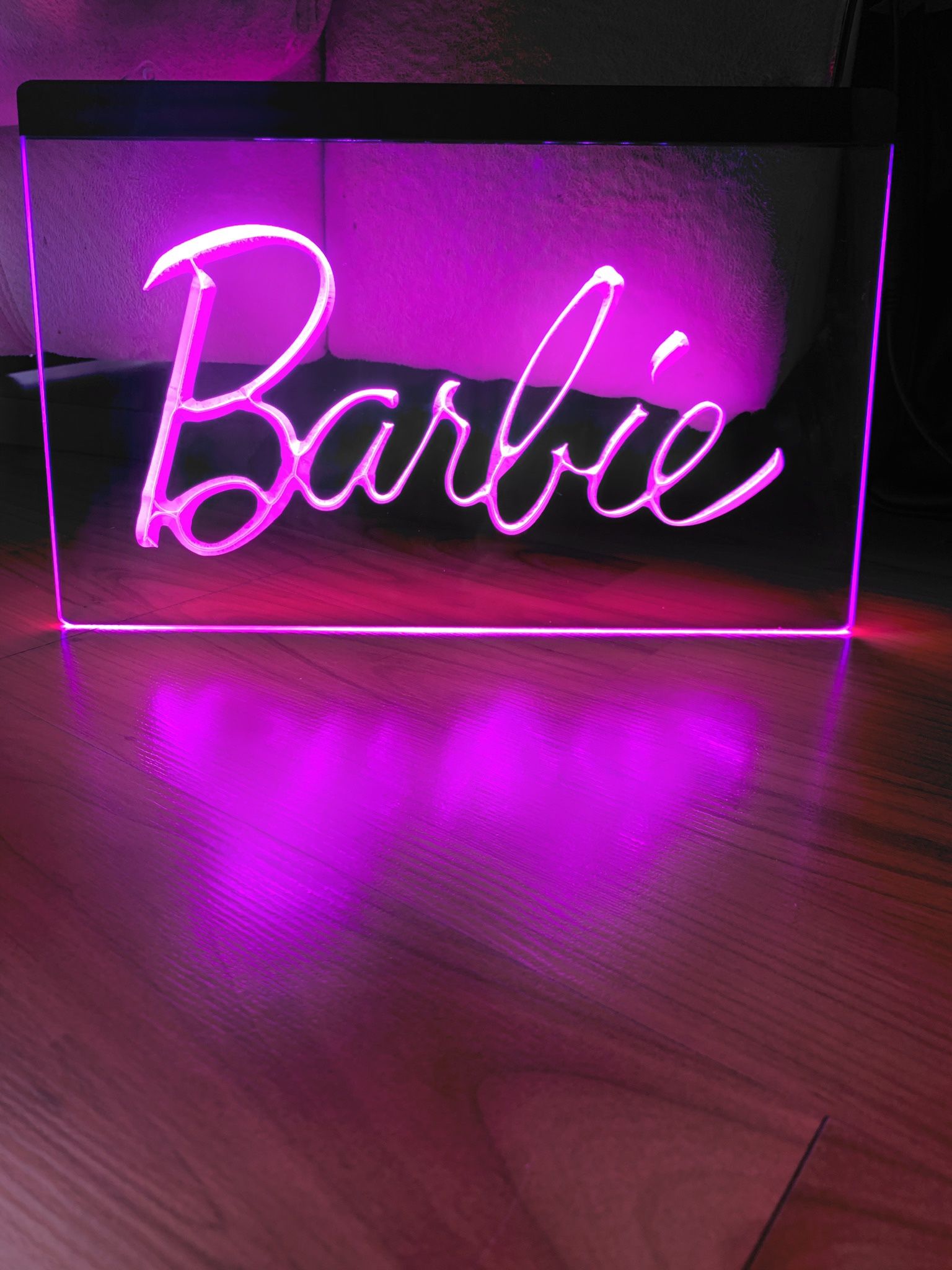 BARBIE LED NEON PINK LIGHT SIGN 8x12