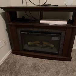 Tv stand fireplace