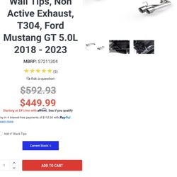 Mbpr Exhaust Mustang 21 