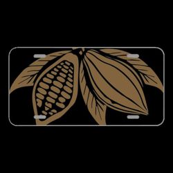 License Plate Novelty Car Front Cocoa Chocolate Plant Calories Fruit