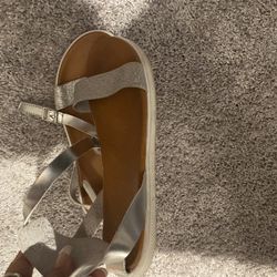Size 9 Silver Sandals
