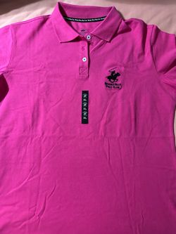 Beverly Hills Polo Club Pink Polo Shirt XL