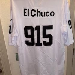 #915 El Chuco NFL Raiders Cloth Embroidered Adult Jerseys S-3XL