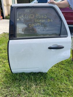 2010 Ford Escape driver Back Door