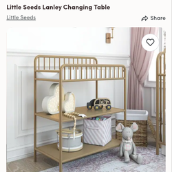 Diaper Changing Table - Gold