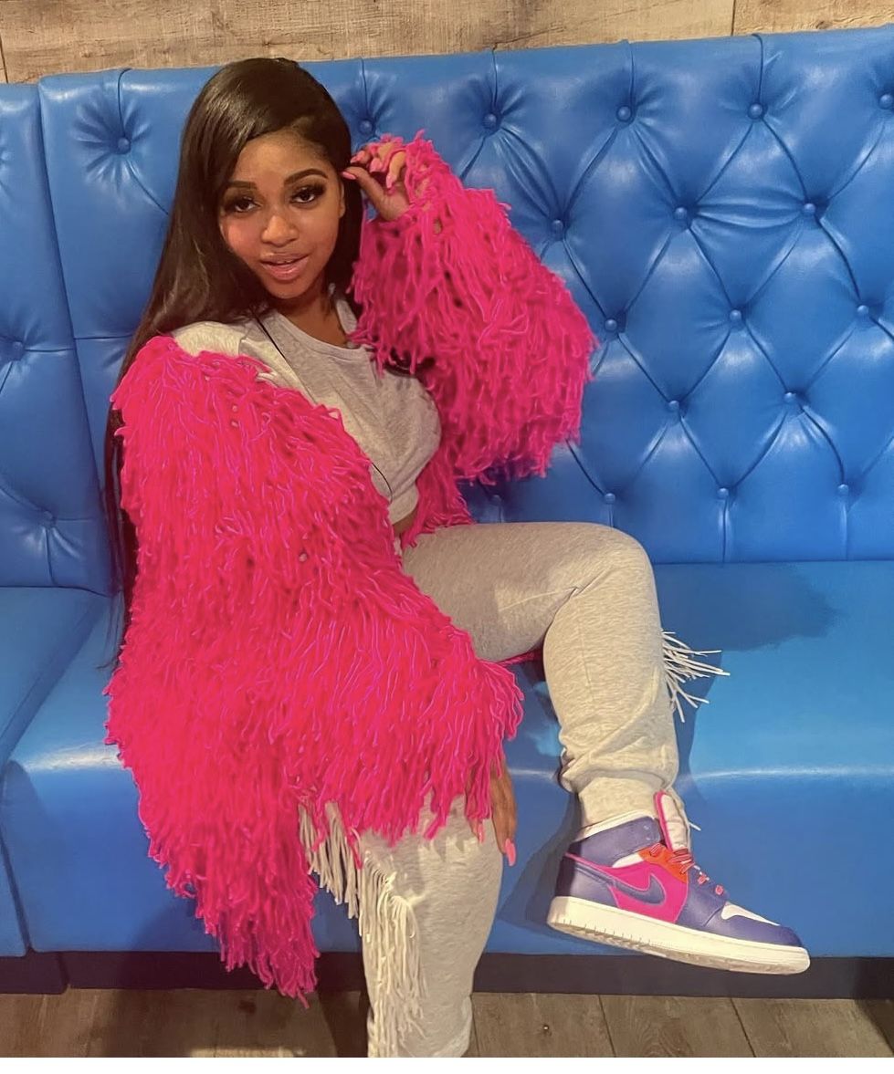 PINK CROCHET CARDIGAN
