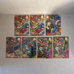 1994 Fleer Marvel Universe Blood Ties Lot Of 7 Cards