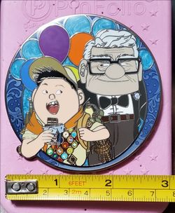 Disney Up Carl & Russell Timeless Portrait Balloons LE 75 Davinci Fantasy Pin