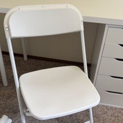 IKEA white folding chair