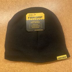 Firm Grip Fleece Knit Men's Beanie One Size New With Tag 